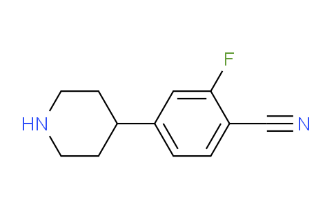 CAS No. 1035264-55-1, 2-Fluoro-4-(piperidin-4-yl)benzonitrile
