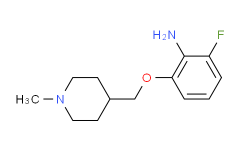 CAS No. 1233954-78-3, 2-Fluoro-6-[(1-methylpiperidin-4-yl)methoxy]aniline
