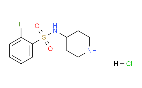 CAS No. 1233955-52-6, 2-Fluoro-N-(piperidin-4-yl)benzenesulfonamide hydrochloride