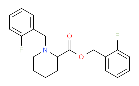 CAS No. 1261229-48-4, 2-Fluorobenzyl 1-(2-fluorobenzyl)piperidine-2-carboxylate
