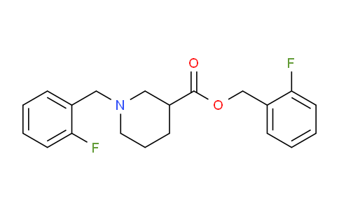 CAS No. 1261233-00-4, 2-Fluorobenzyl 1-(2-fluorobenzyl)piperidine-3-carboxylate