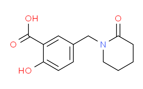 CAS No. 886502-53-0, 2-Hydroxy-5-((2-oxopiperidin-1-yl)methyl)benzoic acid