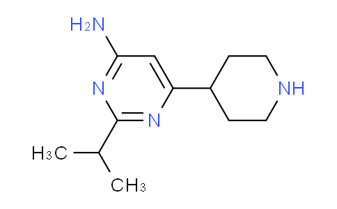CAS No. 1710472-13-1, 2-Isopropyl-6-(piperidin-4-yl)pyrimidin-4-amine
