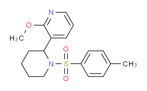 CAS No. 1352489-54-3, 2-Methoxy-3-(1-tosylpiperidin-2-yl)pyridine
