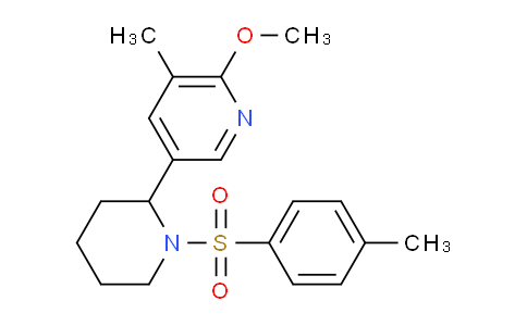 CAS No. 1352542-53-0, 2-Methoxy-3-methyl-5-(1-tosylpiperidin-2-yl)pyridine