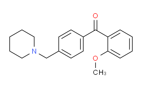 CAS No. 898770-99-5, 2-Methoxy-4'-piperidinomethyl benzophenone