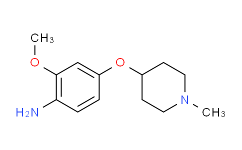CAS No. 761440-71-5, 2-Methoxy-4-((1-methylpiperidin-4-yl)oxy)aniline