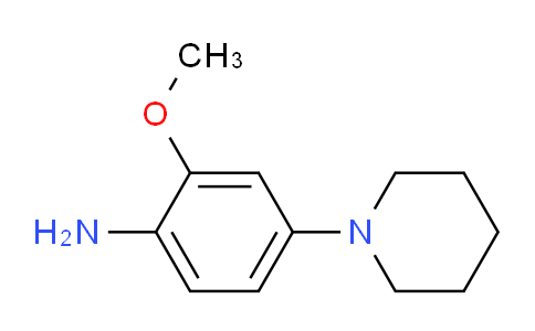 CAS No. 1340334-65-7, 2-Methoxy-4-(piperidin-1-yl)aniline