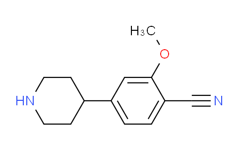 CAS No. 1035264-54-0, 2-Methoxy-4-(piperidin-4-yl)benzonitrile
