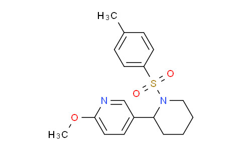 CAS No. 1352537-40-6, 2-Methoxy-5-(1-tosylpiperidin-2-yl)pyridine