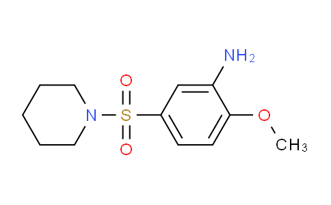 CAS No. 379255-14-8, 2-Methoxy-5-(piperidin-1-ylsulfonyl)aniline