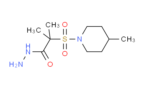CAS No. 1263214-88-5, 2-Methyl-2-((4-methylpiperidin-1-yl)sulfonyl)propanehydrazide