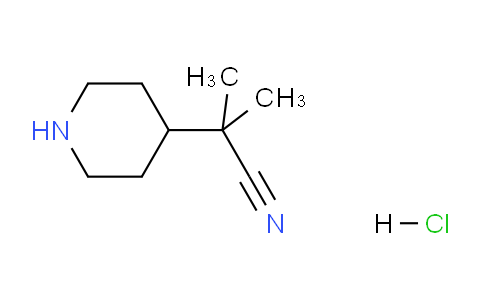 CAS No. 1258638-34-4, 2-Methyl-2-(piperidin-4-yl)propanenitrile hydrochloride