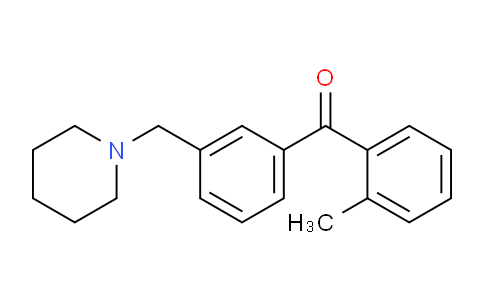 CAS No. 898792-56-8, 2-Methyl-3'-piperidinomethyl benzophenone