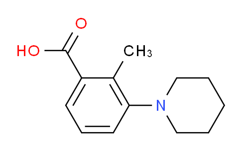 CAS No. 886501-22-0, 2-Methyl-3-(1-piperidinyl)benzoic Acid