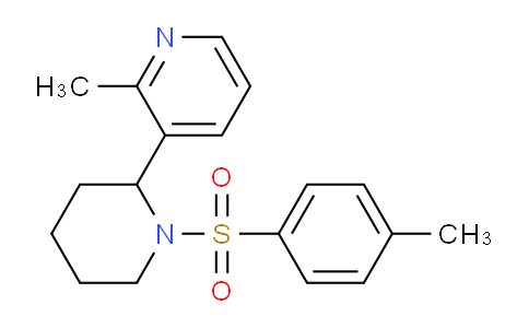 CAS No. 1352485-11-0, 2-Methyl-3-(1-tosylpiperidin-2-yl)pyridine