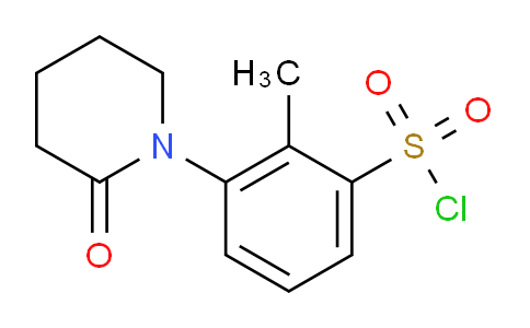 CAS No. 1509935-66-3, 2-Methyl-3-(2-oxopiperidin-1-yl)benzene-1-sulfonyl chloride
