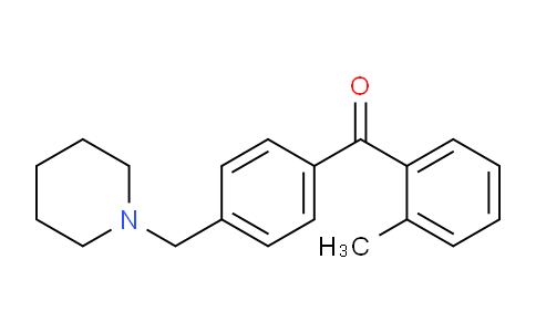 CAS No. 898770-93-9, 2-Methyl-4'-piperidinomethyl benzophenone