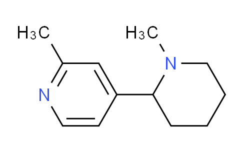 CAS No. 1352485-12-1, 2-Methyl-4-(1-methylpiperidin-2-yl)pyridine