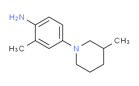 CAS No. 1155985-53-7, 2-Methyl-4-(3-methylpiperidin-1-yl)aniline