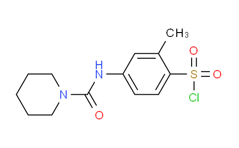 CAS No. 678185-67-6, 2-Methyl-4-(piperidine-1-carboxamido)benzene-1-sulfonyl chloride