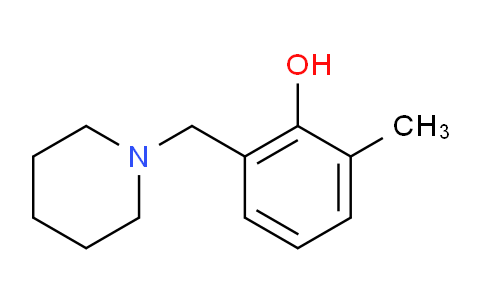 CAS No. 60460-62-0, 2-Methyl-6-(piperidin-1-ylmethyl)phenol