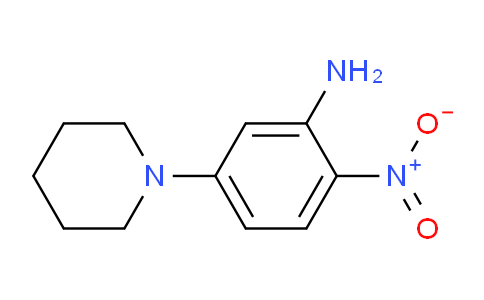 CAS No. 54997-99-8, 2-Nitro-5-(piperidin-1-yl)aniline