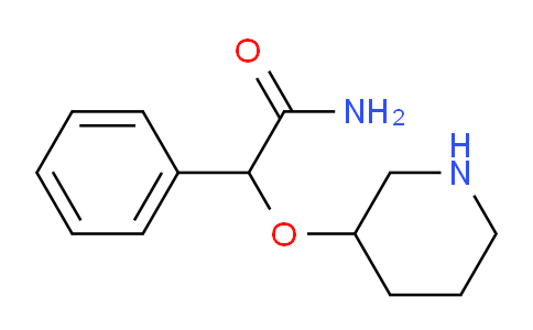 CAS No. 1706463-60-6, 2-Phenyl-2-(piperidin-3-yloxy)acetamide