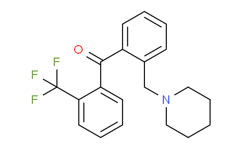 CAS No. 898773-51-8, 2-Piperidinomethyl-2'-trifluoromethylbenzophenone