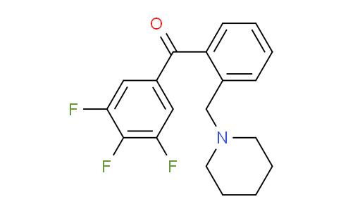 CAS No. 898773-81-4, 2-Piperidinomethyl-3',4',5'-trifluorobenzophenone