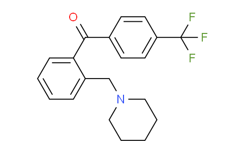 CAS No. 898773-55-2, 2-Piperidinomethyl-4'-trifluoromethylbenzophenone