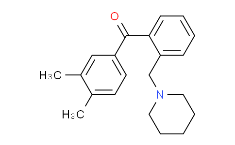 CAS No. 898773-33-6, 3',4'-Dimethyl-2-piperidinomethyl benzophenone