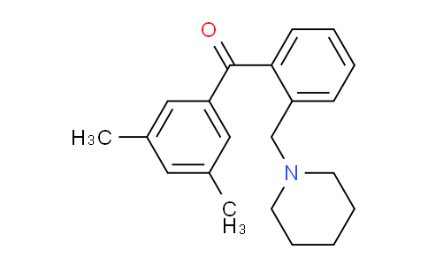 CAS No. 898773-36-9, 3',5'-Dimethyl-2-piperidinomethyl benzophenone