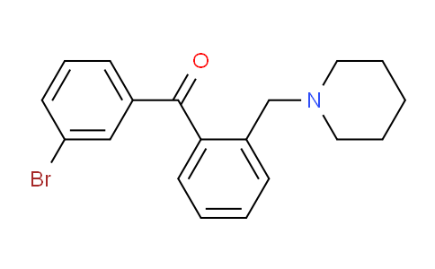 CAS No. 898773-03-0, 3'-Bromo-2-piperidinomethyl benzophenone