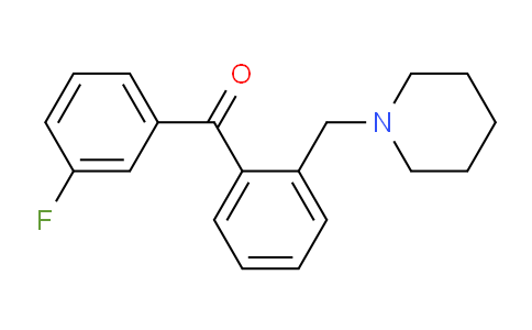 CAS No. 898773-15-4, 3'-Fluoro-2-piperidinomethyl benzophenone