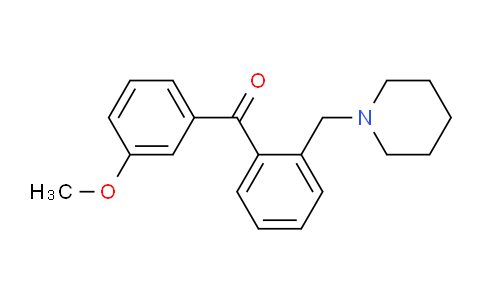 CAS No. 898751-77-4, 3'-Methoxy-2-piperidinomethyl benzophenone