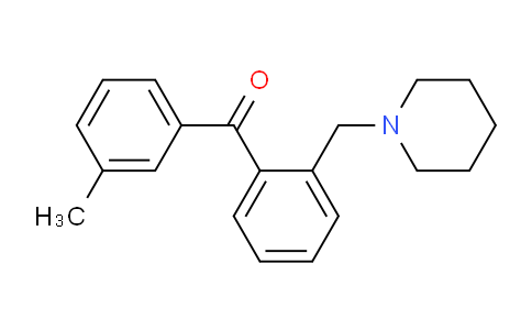 CAS No. 898751-68-3, 3'-Methyl-2-piperidinomethyl benzophenone