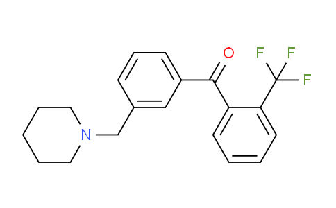 CAS No. 898793-34-5, 3'-Piperidinomethyl-2-trifluoromethylbenzophenone