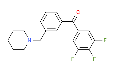 CAS No. 898793-64-1, 3'-Piperidinomethyl-3,4,5-trifluorobenzophenone