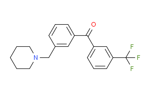 CAS No. 898793-36-7, 3'-Piperidinomethyl-3-trifluoromethylbenzophenone