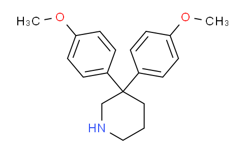 CAS No. 946159-39-3, 3,3-Bis(4-methoxyphenyl)piperidine