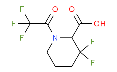 CAS No. 1039364-78-7, 3,3-Difluoro-1-(2,2,2-trifluoroacetyl)piperidine-2-carboxylic acid