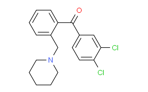 CAS No. 898773-71-2, 3,4-Dichloro-2'-piperidinomethyl benzophenone