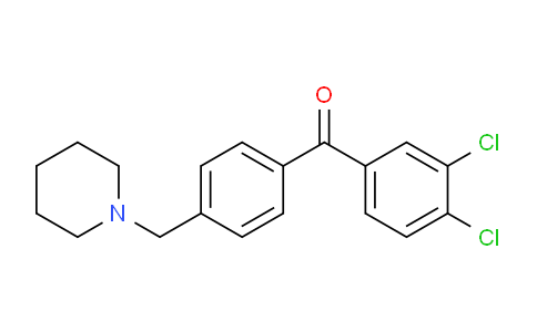 CAS No. 898775-59-2, 3,4-Dichloro-4'-piperidinomethyl benzophenone