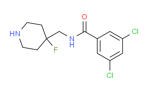 CAS No. 1038992-15-2, 3,5-Dichloro-N-((4-fluoropiperidin-4-yl)methyl)benzamide