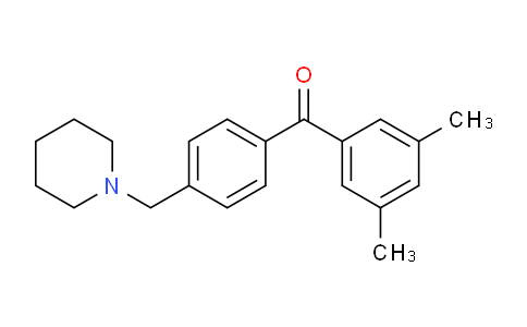 CAS No. 898775-14-9, 3,5-Dimethyl-4'-piperidinomethyl benzophenone