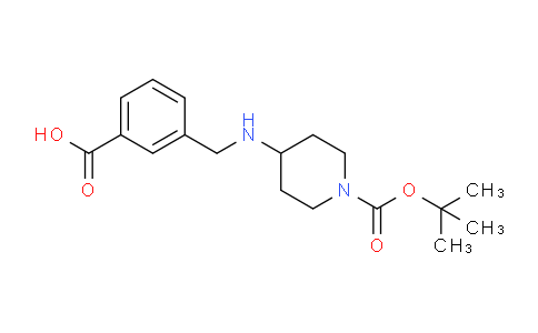CAS No. 1286273-34-4, 3-(((1-(tert-Butoxycarbonyl)piperidin-4-yl)amino)methyl)benzoic acid