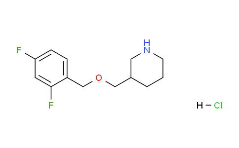 CAS No. 1220034-92-3, 3-(((2,4-Difluorobenzyl)oxy)methyl)piperidine hydrochloride