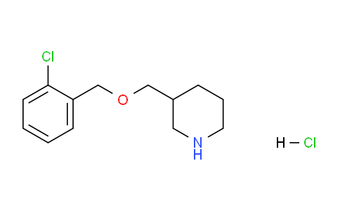 CAS No. 1220033-08-8, 3-(((2-Chlorobenzyl)oxy)methyl)piperidine hydrochloride