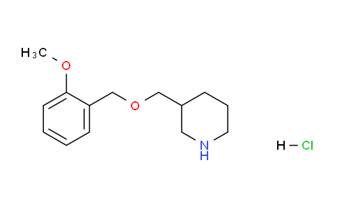 CAS No. 1220036-97-4, 3-(((2-Methoxybenzyl)oxy)methyl)piperidine hydrochloride